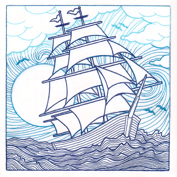 By The Seashore - Ship Etching - Image 9