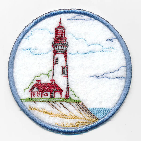 By the Seaside Lighthouse Coaster (In-the-Hoop) - Image 2