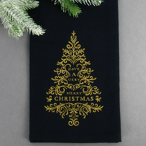Calligraphic Merry Christmas Tree - Image 8