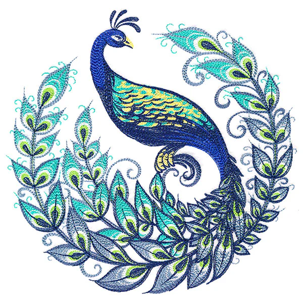 Calligraphic Peacock - Image 2