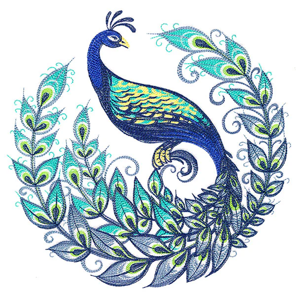 Calligraphic Peacock - Image 5