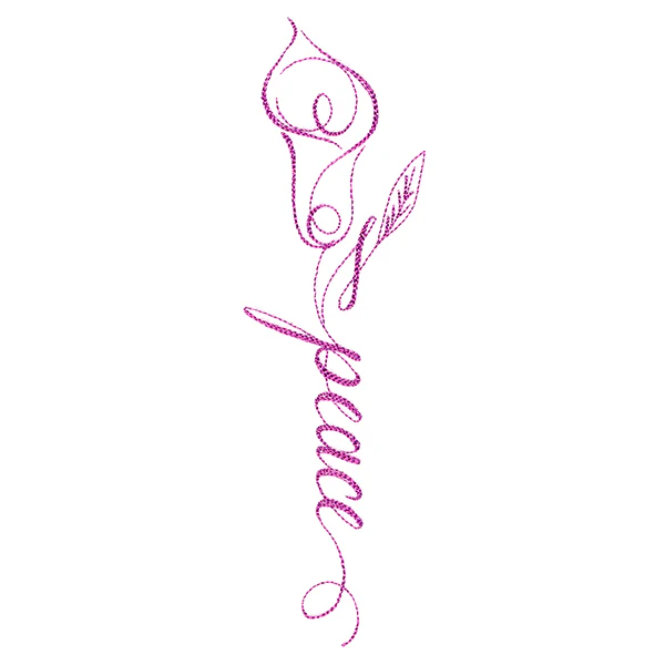Calligraphy in Bloom - Peace - Image 3