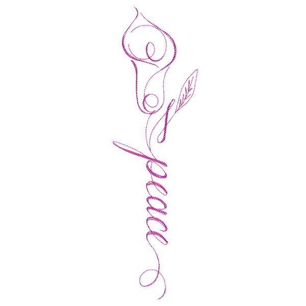 Calligraphy in Bloom - Peace - Image 6