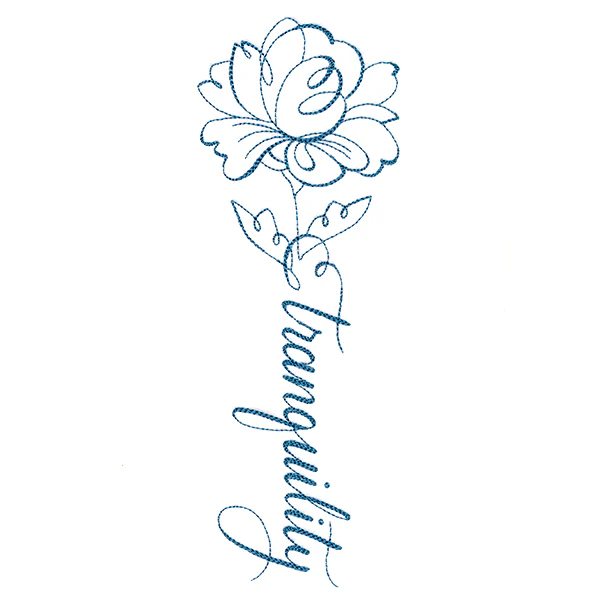 Calligraphy in Bloom - Tranquility - Image 3