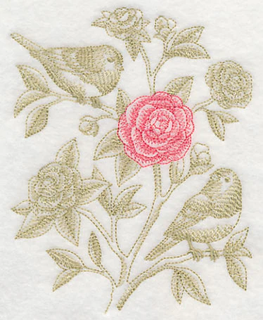 Camellia and Juncos (Toile) - Image 4