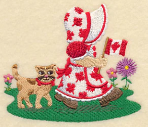 Canada Day Sunbonnet Sue - Image 3