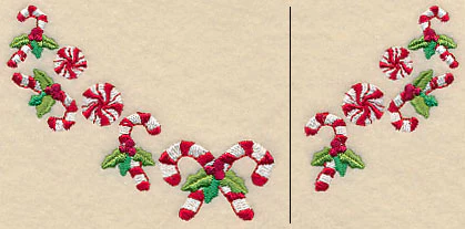 Candy Cane Neckline (V-Neck) (Split) - Image 3