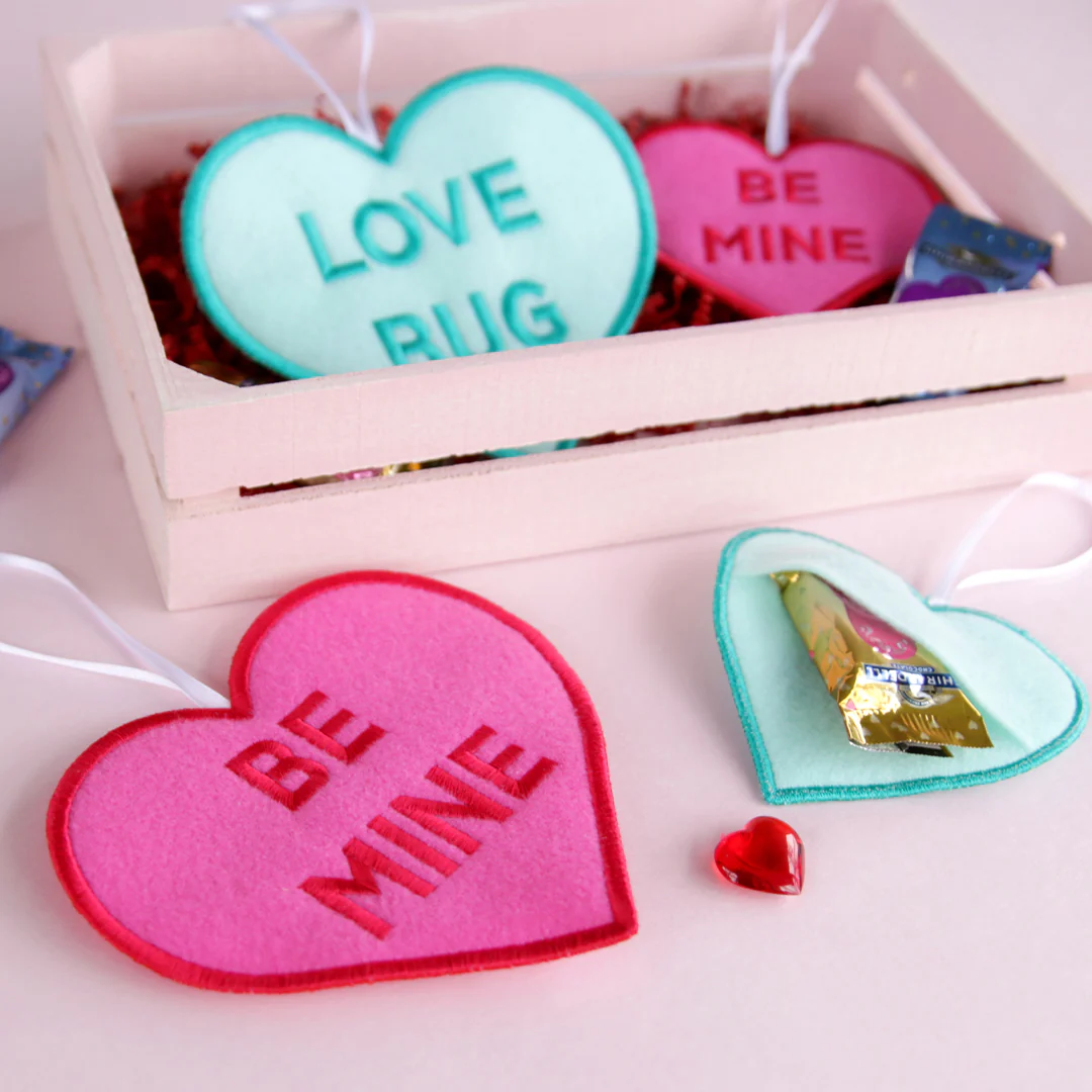 Candy Heart Treat Holder - Love Bug (In-the-Hoop) - Image 9