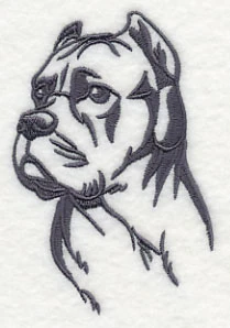 Cane Corso Silhouette (Cropped Ears) - Image 3