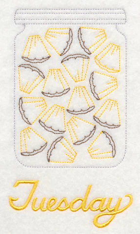 Canned Pineapple on Tuesday (Redwork) - Image 3