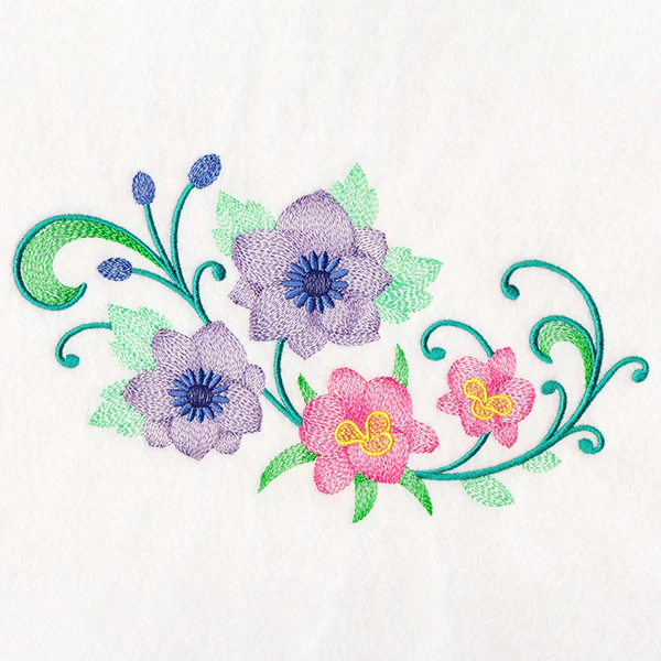 Captivating Clematis & Iris Spray - Image 2