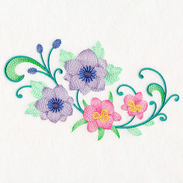 Captivating Clematis & Iris Spray - Image 3