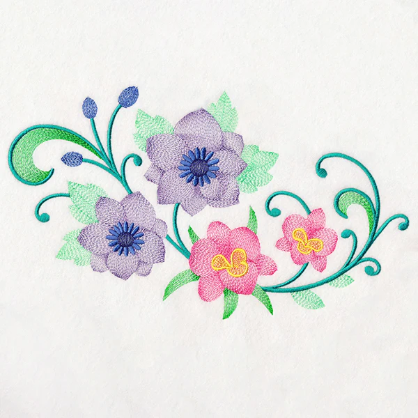 Captivating Clematis & Iris Spray - Image 5