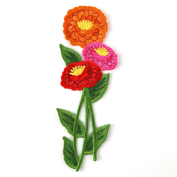 Captivating Zinnia Flowers (In-the-Hoop) - Image 5