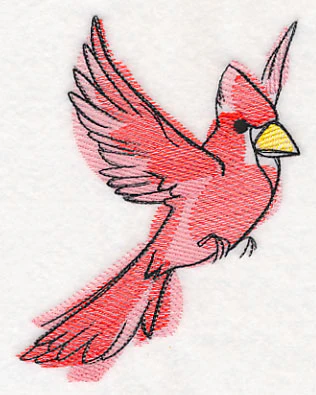 Cardinal in Watercolor - Image 2