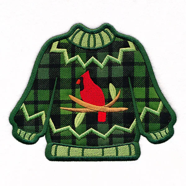 Cardinal Ugly Christmas Sweater (Applique)