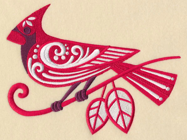 Cardinal with Flourish - Image 4