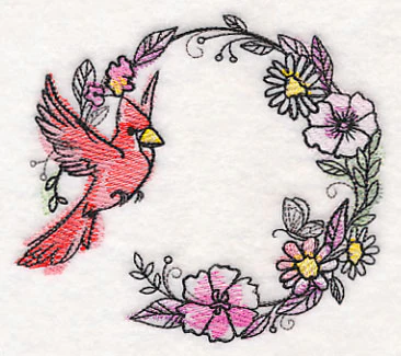 Cardinal Wreath in Watercolor - Image 4