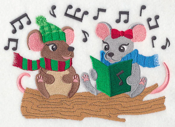 Caroling Christmas Mice