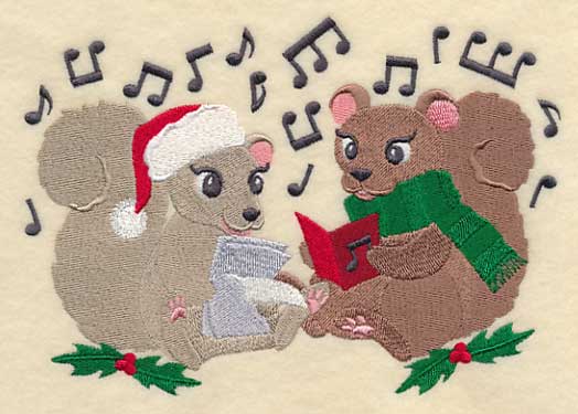 Caroling Christmas Squirrels - Image 2