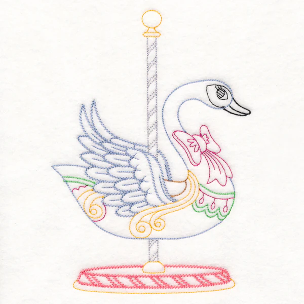Carousel Swan (Vintage) - Image 2
