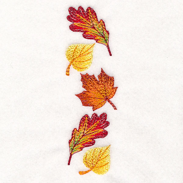 Cascading Leaves in Autumn Border - Image 13