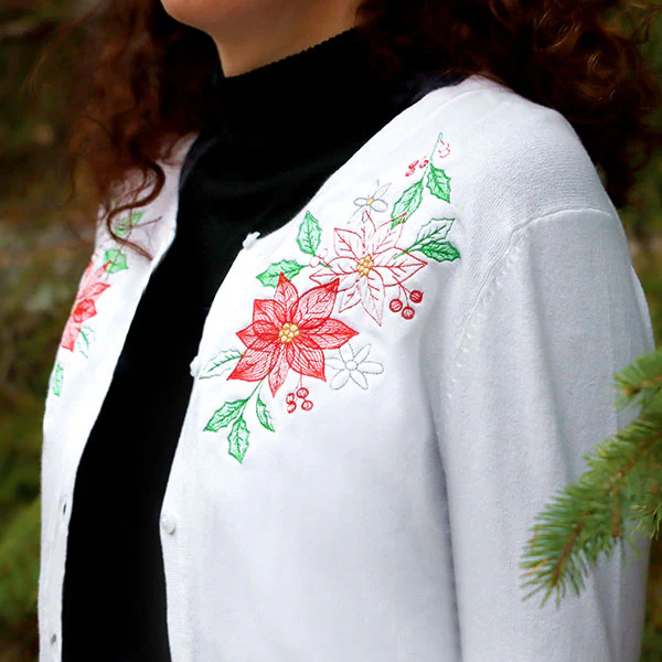Cascading Poinsettias Christmas Feature - Image 4