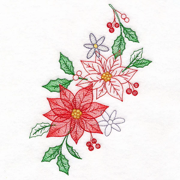 Cascading Poinsettias Christmas Feature - Image 7