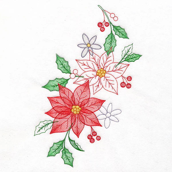 Cascading Poinsettias Christmas Feature - Image 9
