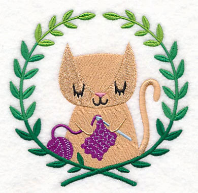 Cat Crocheting Laurel - Image 4