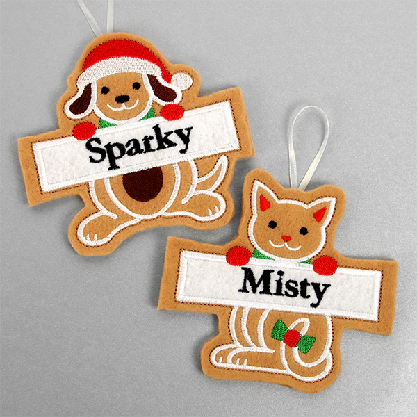 Cat Gingerbread Ornament (In-the-Hoop) - Image 6