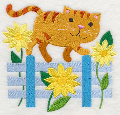 Cat in Sunflowers - Image 4