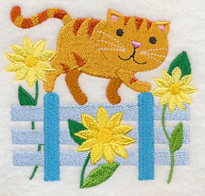 Cat in Sunflowers - Image 5