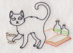 Cat with Potion Book (Vintage) - Image 4