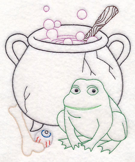 Cauldron with Frog (Vintage) - Image 2