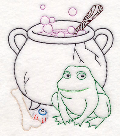 Cauldron with Frog (Vintage) - Image 3