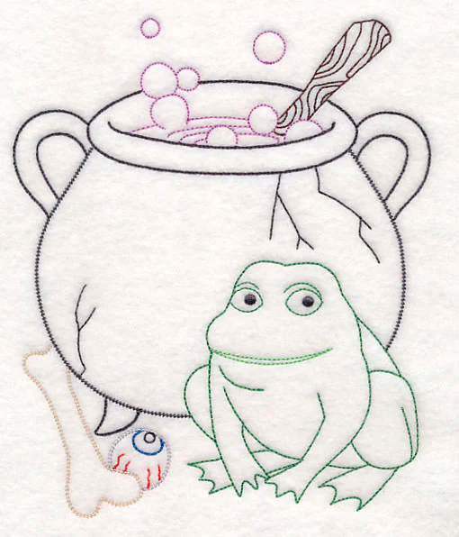 Cauldron with Frog (Vintage) - Image 5