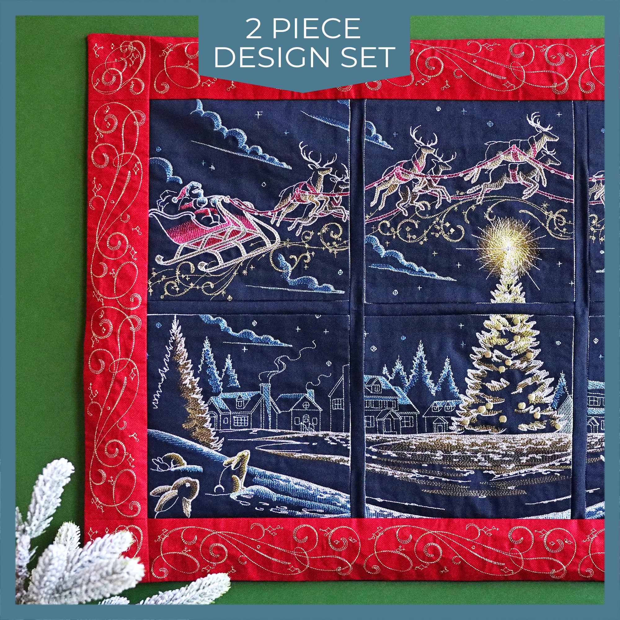Celestial Christmas Swirls Frame - Image 19