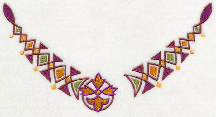 Celtic Diamonds Neckline (V-Neck) (Split) - Image 4