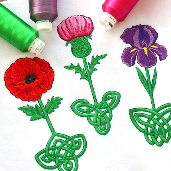Celtic Knotwork Florals - Iris - Image 11