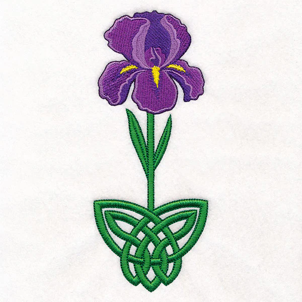 Celtic Knotwork Florals - Iris - Image 15