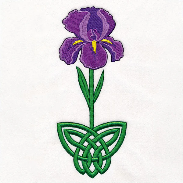 Celtic Knotwork Florals - Iris - Image 9