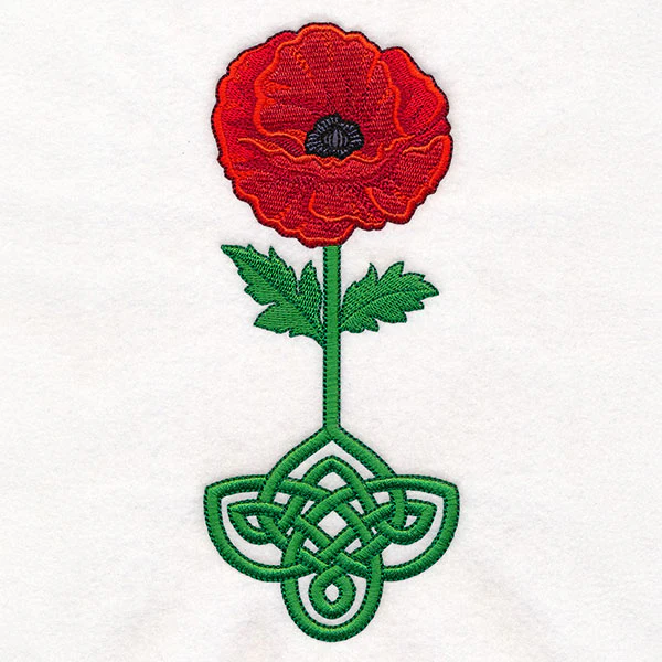 Celtic Knotwork Florals - Poppy - Image 17