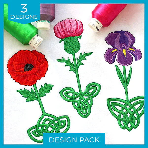 Celtic Knotwork Flowers Design Pack - Image 5