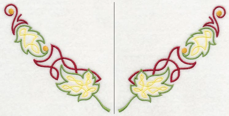 Celtic Maple Neckline (V-Neck) (Split) - Image 4