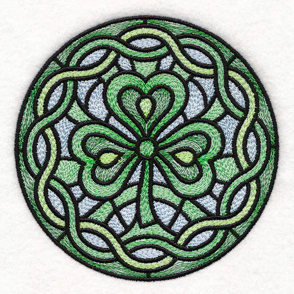 Celtic Shamrock Stained Glass Circle - Image 7