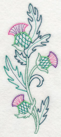 Celtic Thistle Spray (Vintage) - Image 2