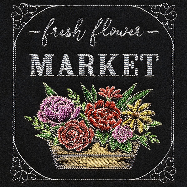 Chalkboard Flower Market Sign - Image 3