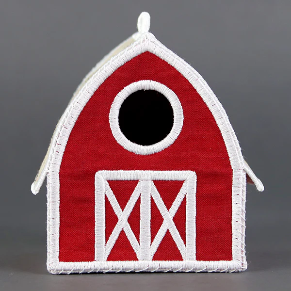 Charming Birdhouse Barn in 3D (In-the-Hoop) - Image 10