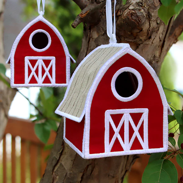 Charming Birdhouse Barn in 3D (In-the-Hoop) - Image 14